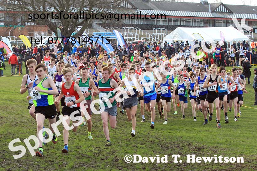 Boys under-15s 2022 Northern Cross Country Champs., Pontefract. Photo: David T. Hewitson/Sports for All Pics
